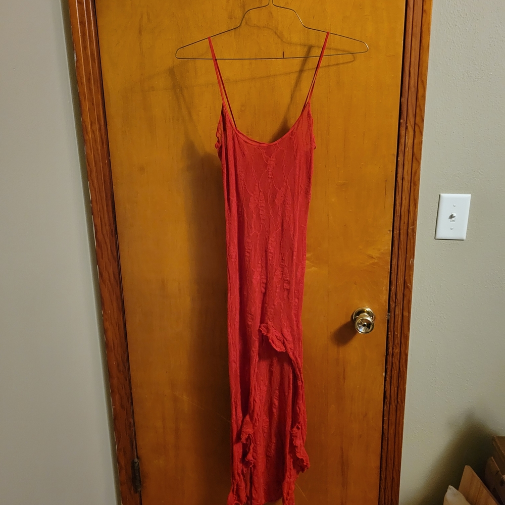 Leg Avenue Striking Red High Low Dress
